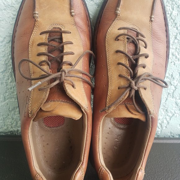 MENS OXFORDS by CLARK SZ.9M - Picture 1 of 3